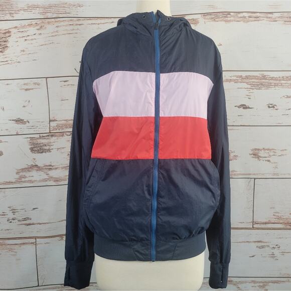 LNDR Jackets & Blazers - LNDR Victory Colorblock Jacket Navy Size Small